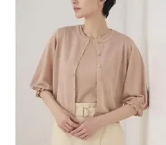 ANAYI　レーヨンラメカーディガン