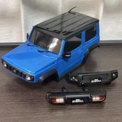 ミニッツ4×4 ジムニーシエラ ブリスクブルー ボディのみ バンパーありのサムネイル