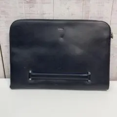 FURLA 黒 レザー クラッチバッグ