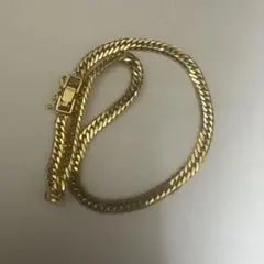 K18 6面ダブル喜平アンクレット 24cm 10g