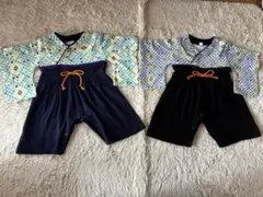 袴ロンパース　70 双子