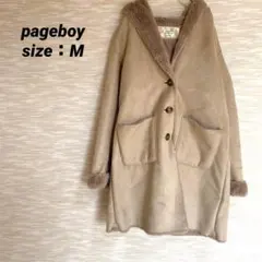 ページボーイ PAGE BOY ボアファーコート【M】フェイクムートン 0648