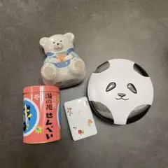缶￼セット　パンダ　￼熊