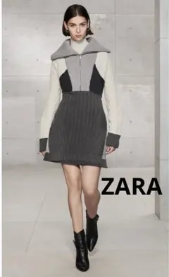 ZARA SRPLS ニット ワンピース グレー SRPLUS 新品 完売