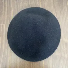 レプシィム　ベレー帽　黒いウールアクリルベレー帽