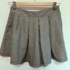 ギンガムチェックキュロットスカート