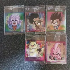 5種類　ドラゴンボール　融合と合体の超越者　ウエハース　シール