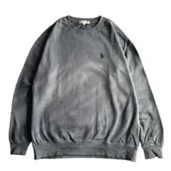 U.S. POLO ASSN. ブルー トレーナー スウェット LL