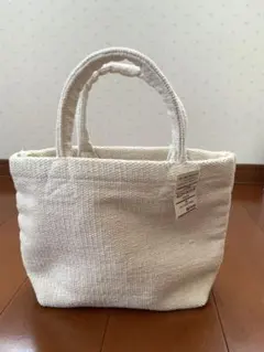 【無印良品】MUJI ミニトートバッグ 生成り　オーガニックコットンのサムネイル