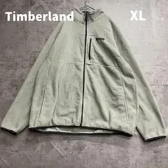 ティンバーランド フリースジャケット 灰 フルジップ 胸ポケット付き【7294】