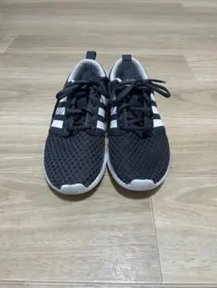 adidas ランニングシューズ グレー/白