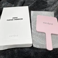 ロムアンド　ノベルティ　手鏡　ハンドミラー