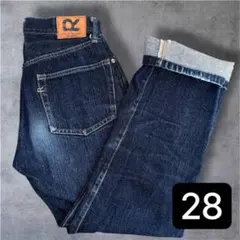 【45rpm】ストレートデニム インディゴ　濃紺　5ポケット　28 大きいサイズ