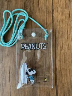 SNOOPY PEANUTS クリアポーチ　スマホホルダー