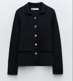 ZARA プレーンニットカーディガン　セットアップ　新品タグ付き