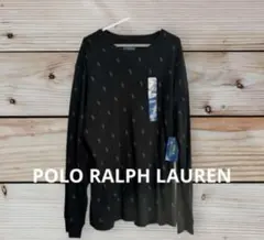 POLO ラルフローレン　ルームウェア　長袖　ブラック　米国購入　新品