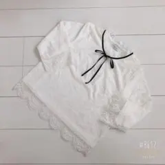 earth music&ecology レースブラウス