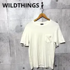 WILDTHINGS ワイルドシングス メンズ ニットTシャツ S ホワイトのサムネイル