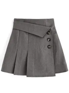 インパン裏地付きアシンメトリーミニスカート