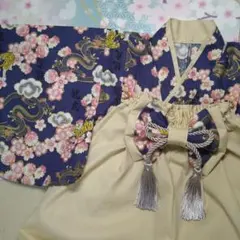 ベビー袴70~80ハンドメイド虎と龍 初節句、お食い初め