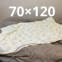 ベビー 敷カバー さうるすお昼寝敷カバー 洗える 70×120 グリーン②
