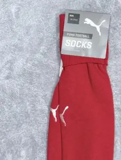 PUMA サッカーソックス レッド 25-27cmスポーツストッキング