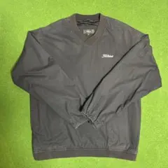 タイトリスト Titleist ブラック Vネック　ジャケット L ピステ