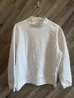 ホワイト 長袖 トレーナー Mサイズ