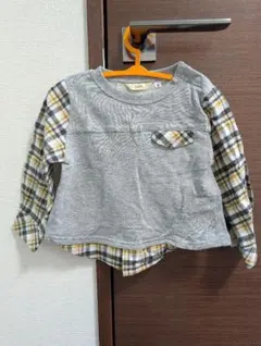 長袖チェック柄Tシャツのサムネイル