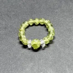 BR1056 天然石 パワーストーン ビーズリング ペリドット 5.5＆4mm