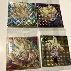 ドラゴンボール超戦士シールウエハース　ベジータ　トランクス　孫悟空　孫悟飯