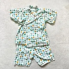 キッズ　120センチ　甚平上下セット　カエル柄　夏　花火大会