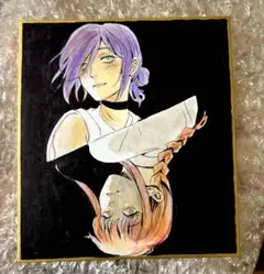 チェンソーマン レゼ ファンアート 手描きイラスト 中色紙 コピック