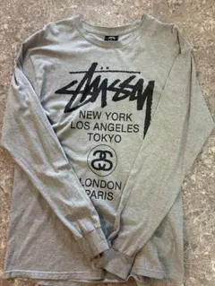 Stussy 長袖Tシャツ グレー M