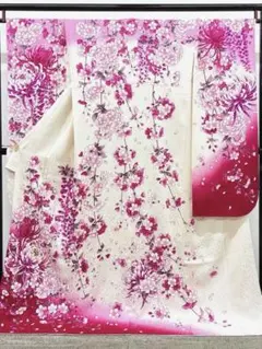 仮絵羽 振袖 FINALSTAGE 刺繍 未仕立て品 正絹 八掛付 HOT052 - メルカリ