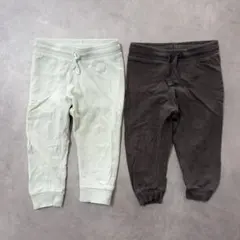 H&M オーガニックコットン パンツ 80cm 2枚セット