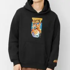 ストリートファイターII パーカー　ブラック　長袖　秋冬服　フード