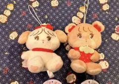 mikko characters いちごマスコット ぬいぐるみ　 2個セット