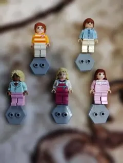 レゴ ミニフィグ 人形 互換　ミニフィグ 働く人 ５体+道具39個セット