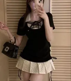 OLIVE des OLIVEオリーブデオリーブレイヤード風着痩せミニワンピ