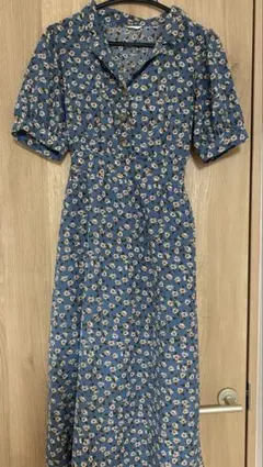 apresjour アソート柄開襟ワンピース　花柄　アプレジュール