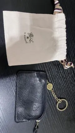 イルビゾンテ キーリング付き ブラック レザー コインケース