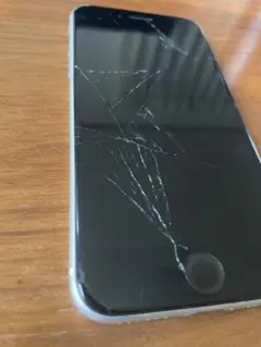 iPhone SE2 ひび割れ画面 バッテリー76%