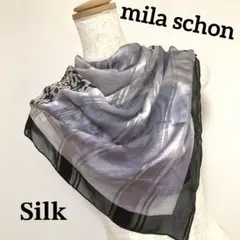 mila schon ミラショーン 絹 シルクスカーフ silk ヴィンテージのサムネイル
