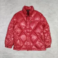 レッド ダウンジャケット キルティング Y2K アーカイブ VINTAGE