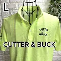CUTTER & BUCK カッター＆バック 半袖ポロシャツ ライム L