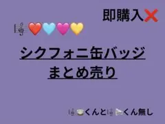 【まとめ売り】シクフォニ 缶バッジ