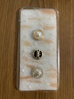 【非売品】iPhoneseケース　ハンドメイド　クリアケース　パール