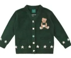 gelato pique パウダースタージャガード　カーディガン グリーン