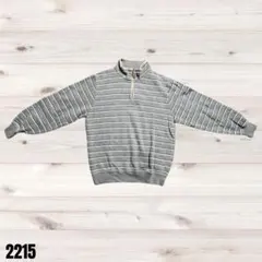 Hush Puppies ハッシュパピー グレー白ストライプ ブルゾン 2215のサムネイル